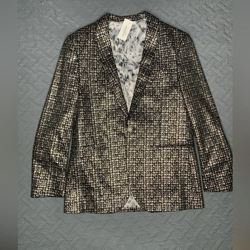Metallic Tweed Jacket